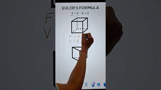 Polyhedrons II Eulers Formula II Faces Vertices & Edges #youtubeshorts #viral #short #shorts