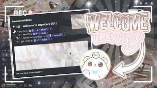 DISCORD TUTORIAL AESTHETIC WELCOME MESSAGE Using Mimu *2022 SLASH COMMANDS* ─ iimelodyxh 