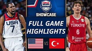 USA vs Turkey  Full Game  Today Olympic Paris 2024  USAB SHOWCASE