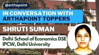 Shruti Suman  CLEARED DSE 2024  MA Economics Entrance Coaching  CUET PG Economics Coaching