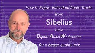 How To Export Tracks From Sibelius to DAW for Best Sound Quality