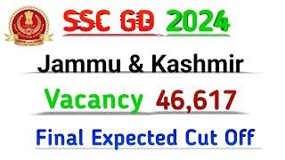 SSC GD FINAL CUT OFF 2024  SSC GD Jammu And Kashmir Final Cut Off 2024  SSC GD Safe Score 2024