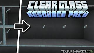 Clear Glass Texture Pack Download Java & MCPEMinecraft PE