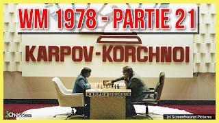 Schach-WM 1978 Karpov vs. Kortschnoi  Partie 21