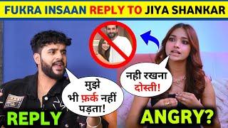 Fukra insaan Direct REPLY to Jiya Shankar  Abhishek Malhan Jiya Shankar  Abhishek Malhan vlogs