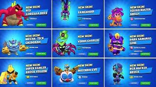 ALL NEW SKINS UNLOCK ANIMATION  BRAWL STARS  SEASON 26 & 27