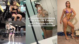 Day in my life 7 weeks out  Shoulder and back workout  Physique Update