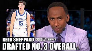 I LOVE THIS KID I LIKE THIS PICK ️ Stephen A. reacts to Reed Sheppard drafted by Rockets