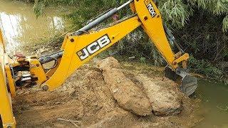 JCB Working For New Bridge Construction - JCB Dozer Video