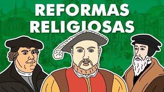 Reformas Religiosas - Luterana Calvinista Anglicana e Contrarreforma