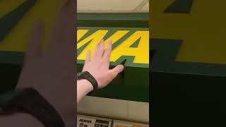 I touched the subway sign