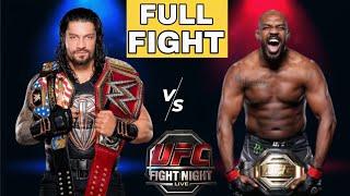 roman reigns vs jon Jones UFC Fight  wwe star vs ufc star