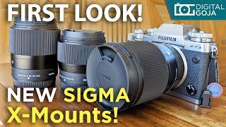NEW FUJI X Mount Lenses by Sigma  Sigma X Mount Lenses 16mm 30mm 56mm