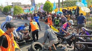 Final Road Race Magetan Crash Parah  Drama Mesin Jebol Highside Tabrak pembatas dan Penonton.