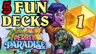 Top 5 FUN DECKS from Perils in Paradise My Favorite Memes Combos and RNG Decks