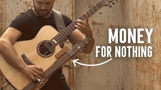 DIRE STRAITS Money For Nothing on Reversed Slide Neck Guitar -  Luca Stricagnoli