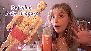 ASMR TAD Acupuncture Doll Tingles Tapping Scratching Mouth Sounds w and wo Nails Lofi + Mic 