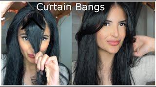 How to Cut and Style Curtain Bangs TIKTOK    ️