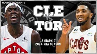 Cleveland Cavaliers vs Toronto Raptors Full Game Highlights  Jan 1  2024 NBA Season