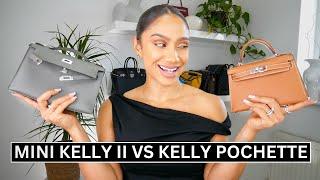 HERMES MINI KELLY II VS  HERMES KELLY POCHETTE  Tiana Peri