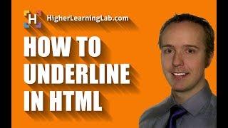 HTML Underline - How to underline text in HTML and CSS