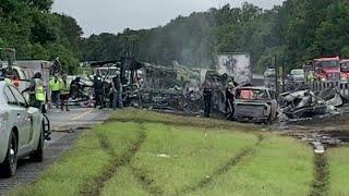9 kids 1 adult killed in multi-vehicle crash in Alabama amid storm