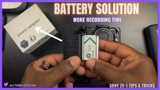 Sony ZV-1 Battery Life SOLVED For 4k Video Recording