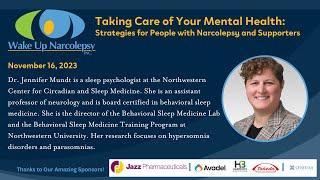 Taking Care of Your Mental Health Strategies for People with Narcolepsy & Supporters