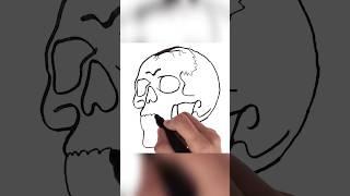 how to draw a skull #drawing #trend #shorts