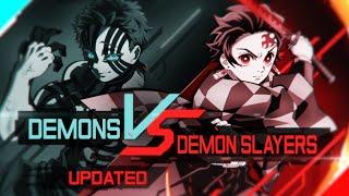 Demons VS Demon Slayers - Kimetsu no Yaiba UPDATED POWER LEVELS 60FPS SPOILERS