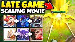 League of Legends but I play the BEST late game champions SCALING MOVIE