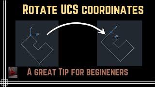 Autocad -  Rotate the UCS coordinates