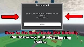 How To  Fix Error Code 268 In Roblox PC & Mobile