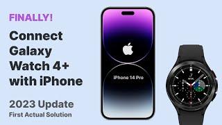 FINALLY How to Connect Galaxy Watch 4 with iPhone using Merge App  2023