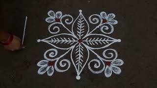 simple and easy rangoli design 3*2dots small beautiful kolam daily muggulu Anusworld