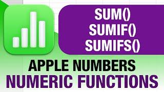 SUM SUMIF and SUMIFS explained for Apple Numbers