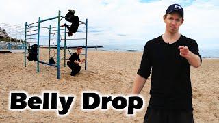 Как научиться Соскок с живота за одну тренировку Belly Drop Tutorial