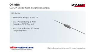 Component Moment - Ohmite OX OY Resistors