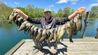 2000 Fish out of 1 Lake Crappie and Bass Catch Clean Cook