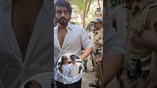 Arjun Kapoor Arrives At Malaika Aroras House After Her Fathers DEMISE  #shorts #bollywood