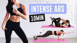 居家腹肌撕裂者！10分鐘核心腹肌訓練+伸展 ｜每日堅持做一回 10 min intense abs workout