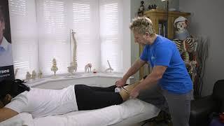 IASTM Fascial Tool Soft Tissue treatment on the gastrocnemius & Soleus