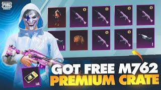 GOT FREE M762 IN PREMIUM CRATE GUARANTEED REWARD PUBGBGMI