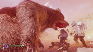 God of War Ragnarok PS5 - Atreus Spartan Rage Bear Mode Gameplay 1080p 60FPS HD