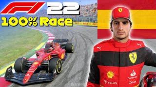 F1 22 - Full 100% Race Spain w Sainz  #SpanishGP 