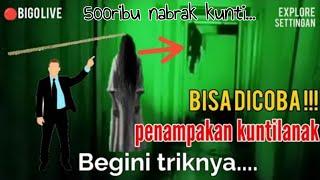 begini trik penampakan hantu di Bigo Live menggunakan kain tanpa awak @exploresettingan6345