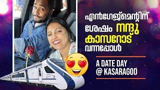 Engagementന് ശേഷം നന്ദു കാസർഗോഡ് വന്നപ്പോൾ  Sreevidhya Mullachery