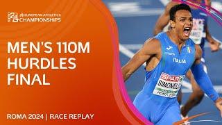 ELECTRIC victory  110m hurdles final replay  Roma 2024