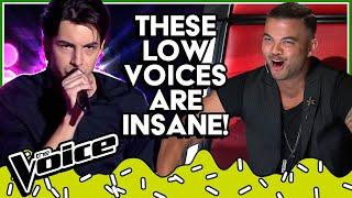 Most UNEXPECTED LOW & DEEP VOICES in The Voice  TOP5