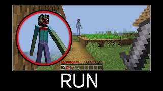 Minecraft wait what meme part 534 Mutant Scary Zombie